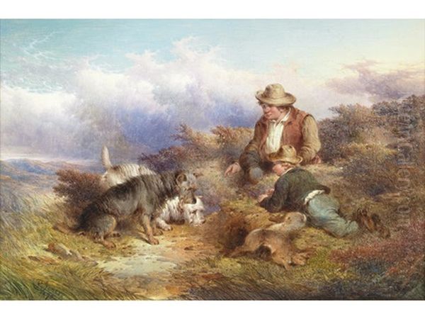 The Gamekeeper's Son (pair) Oil Painting by Paul Jones