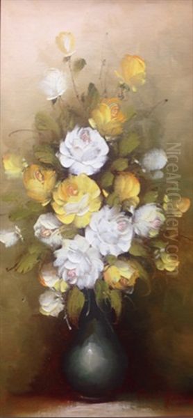 Floral Still Life Oil Painting by Paul Jones