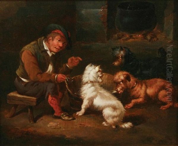 Terriers In An Interior by Paul Jones