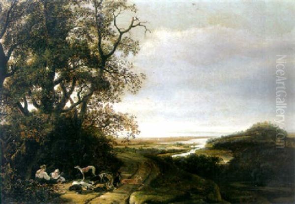 Diana And Her Companions Resting After The Chase Oil Painting by Ludolf de Jongh