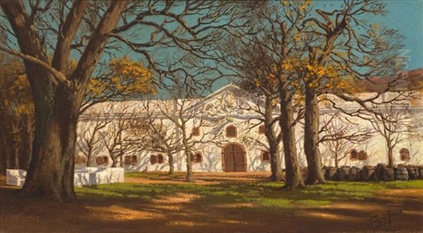 The Cloete Cellar, Groot Constantia Oil Painting by Tinus de Jongh