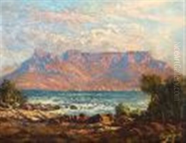 Table Bay Oil Painting by Tinus de Jongh