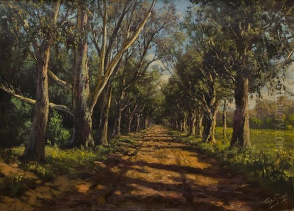 An Avenue Of Trees Oil Painting by Tinus de Jongh