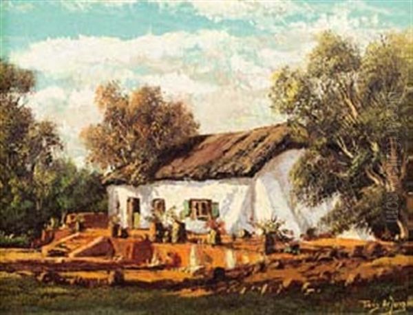 Vredenheim, Kuilsriver Oil Painting by Tinus de Jongh