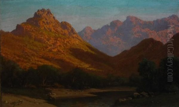 Landscape Bathed In Sunlight Oil Painting by Tinus de Jongh