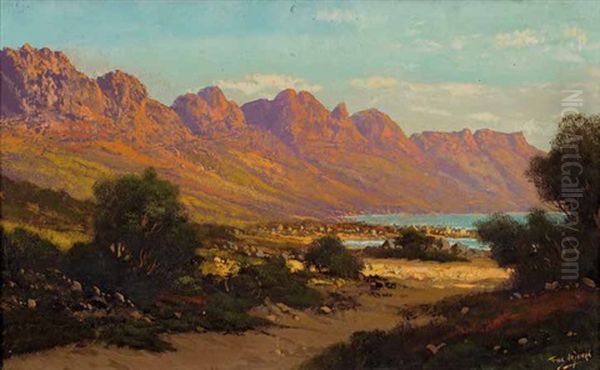 Twelve Apostles Camps Bay Cape Oil Painting by Tinus de Jongh