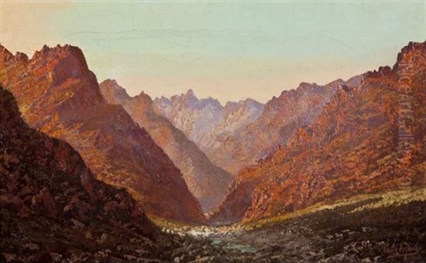 Meiringspoort Oil Painting by Tinus de Jongh