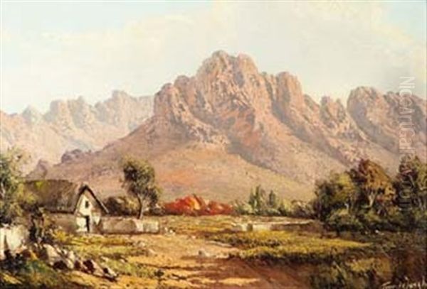 Landscape With Cottage Oil Painting by Tinus de Jongh