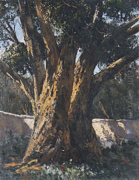 The Old Tree Oil Painting by Tinus de Jongh