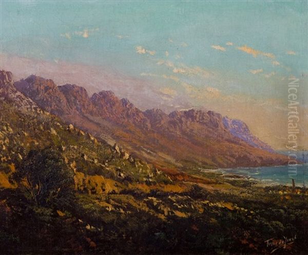 Twelve Apostles, Cape Town Oil Painting by Tinus de Jongh