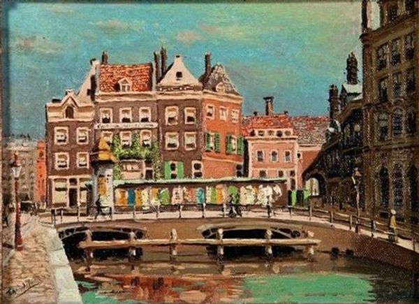 Amsterdam Oil Painting by Tinus de Jongh