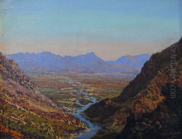 Breede River Oil Painting by Tinus de Jongh