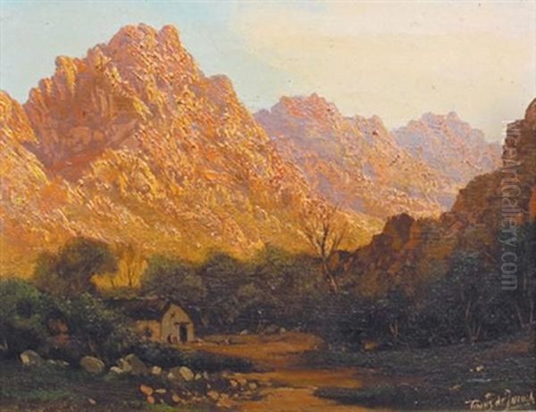 Landscape, Cedarberg Oil Painting by Tinus de Jongh