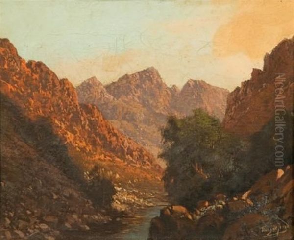 Meiringspoort Oil Painting by Tinus de Jongh