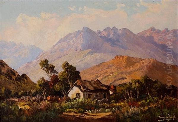 A Cottage In The Mountains Oil Painting by Tinus de Jongh