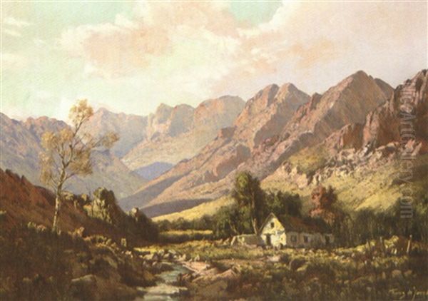 Oudtshoorn District Oil Painting by Tinus de Jongh