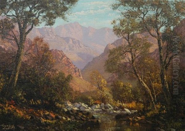 Hex River Valley Oil Painting by Tinus de Jongh