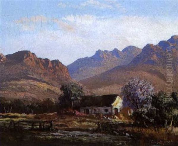 Cape Cottage Oil Painting by Tinus de Jongh