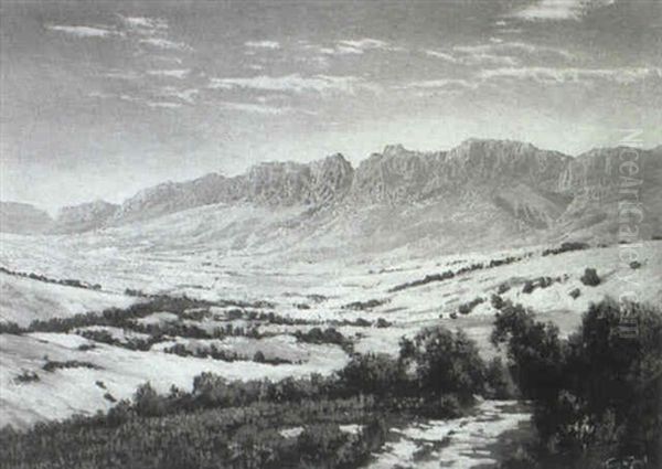 Between Caledon And Hermanus Oil Painting by Tinus de Jongh