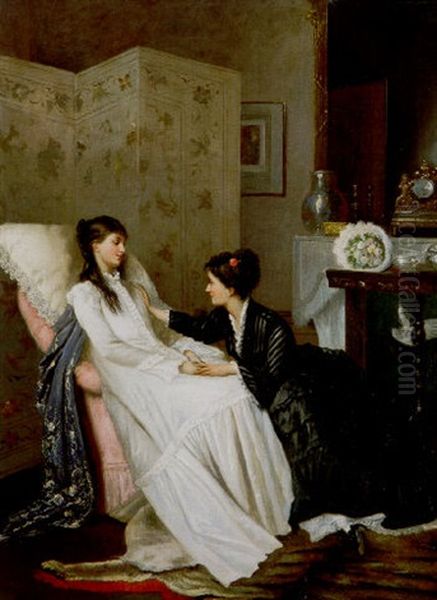 The Visitor Oil Painting by Gustave Leonhard de Jonghe