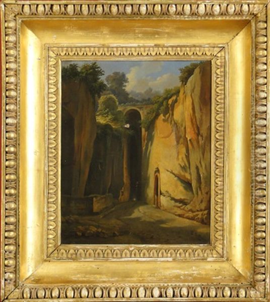 Entree De Grotte A Naples by Jean-Baptiste de Jonghe