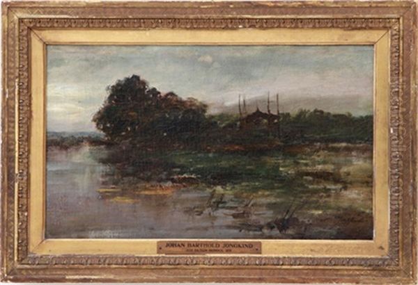 Landscape Oil Painting by Johan Barthold Jongkind