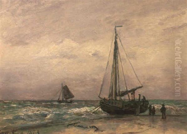 Au Bord De La Mer by Johan Barthold Jongkind