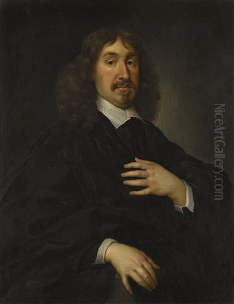 Portrait Of John Hamilton, 1st Lord Bargany (d. 1658) Oil Painting by Cornelis Jonson Van Ceulen