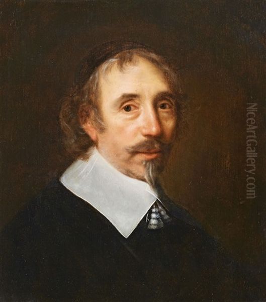 Portrait Of A Man Oil Painting by Cornelis Jonson Van Ceulen