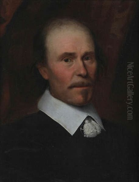 Portrait D'un Homme Noble Oil Painting by Cornelis Jonson Van Ceulen