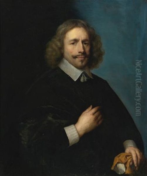 Portrait Of A Man Oil Painting by Cornelis Jonson Van Ceulen