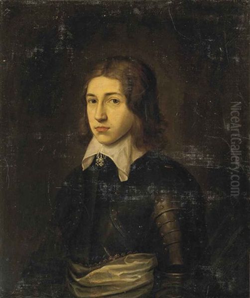 Portrait Of A Young Man Oil Painting by Cornelis Jonson Van Ceulen