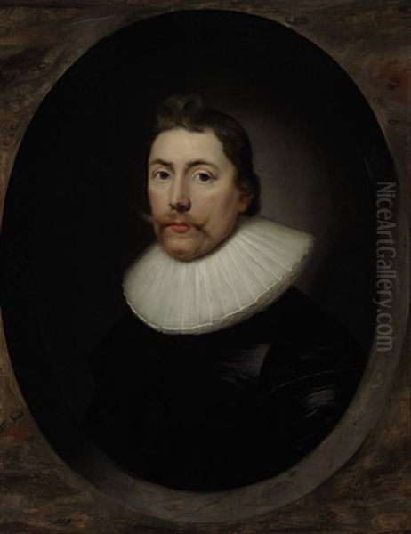 Portrait Of A Gentleman by Cornelis Jonson Van Ceulen