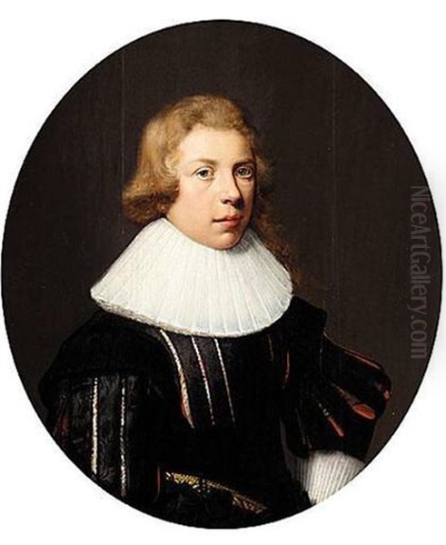 Portrait Of A Boy Oil Painting by Cornelis Jonson Van Ceulen