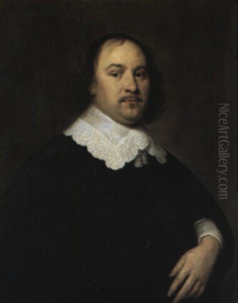 Portrait Of A Gentleman Oil Painting by Cornelis Jonson Van Ceulen