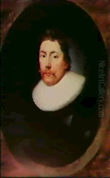 Portrait Of A Gentleman Oil Painting by Cornelis Jonson Van Ceulen