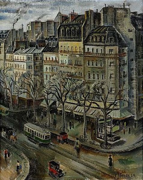 Parismotiv Oil Painting by Erik Joensson