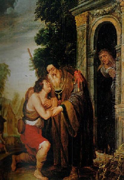 The Return Of The Prodigal Son by Hans Jordaens III