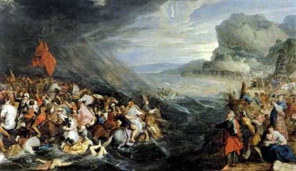 Le Passage De La Mer Rouge Oil Painting by Hans Jordaens the Elder