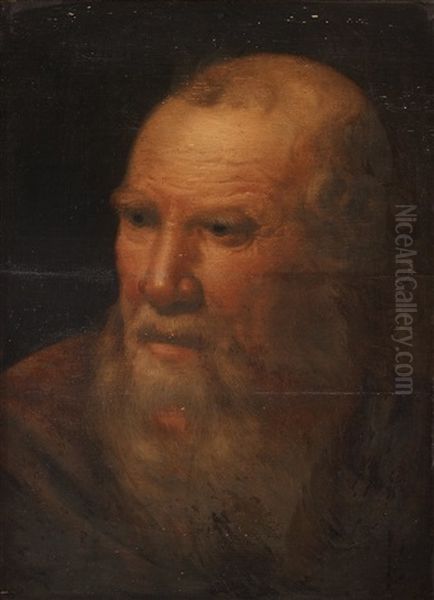 The Head Of A Bearded Man, Oil Painting by Jacob Jordaens