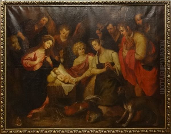 Adoration Des Bergers Oil Painting by Jacob Jordaens