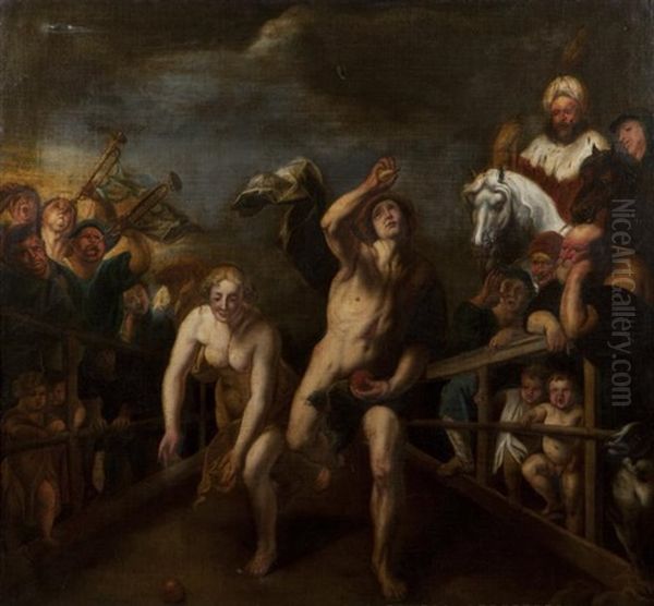 Atalante Et Hippomene Oil Painting by Jacob Jordaens