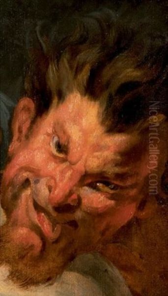 Visage De Satyre Oil Painting by Jacob Jordaens