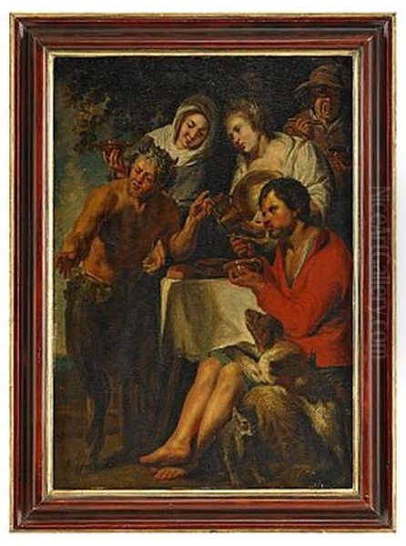 Maltidsscen Oil Painting by Jacob Jordaens