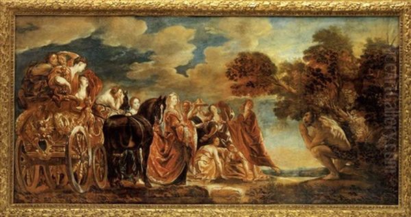 Odysseus Und Nausikaa Oil Painting by Jacob Jordaens