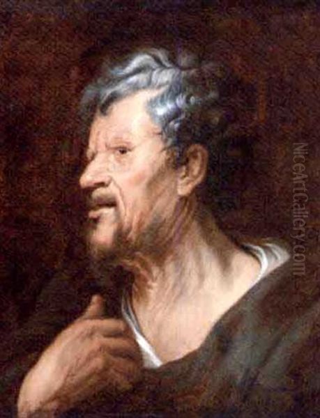 Study Of A Man Oil Painting by Jacob Jordaens