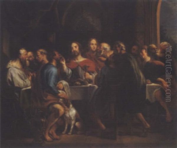 Das Letzte Abendmahl Oil Painting by Jacob Jordaens