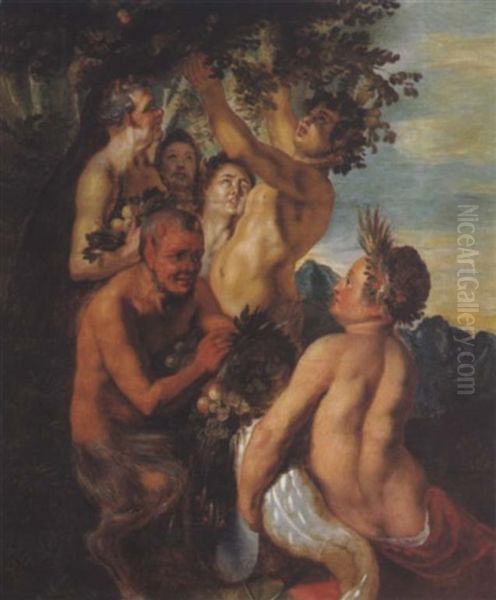 Allegorie Des Uberflusses (abundantia) Oil Painting by Jacob Jordaens