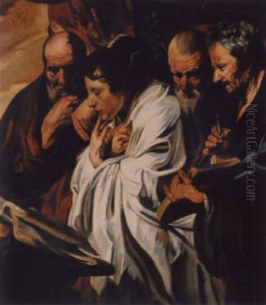 Die Unterweisung Christi Oil Painting by Jacob Jordaens