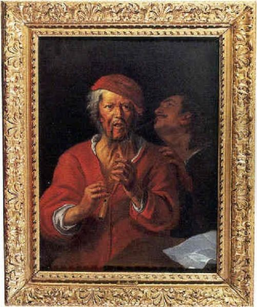 Le Joueur De Flute Oil Painting by Jacob Jordaens